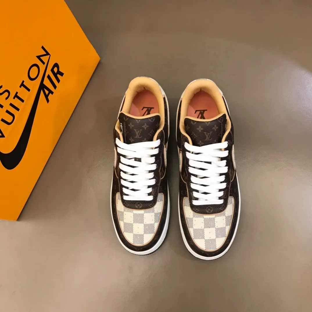 Men's shoes 💰p420 "*OUIS *UITTO*" x OFF-WHITE x Nike tripartite collaboration! Trendy and cool men's casual sports shoes with unrivaled color matching. The design idea basically continues the style of THE TEN. The Swoosh line and tongue label have a very familiar visual effect and are both fashionable and trendy! A must-have for fashionistas! The effect on your feet is absolutely stunning! Size: 38-45